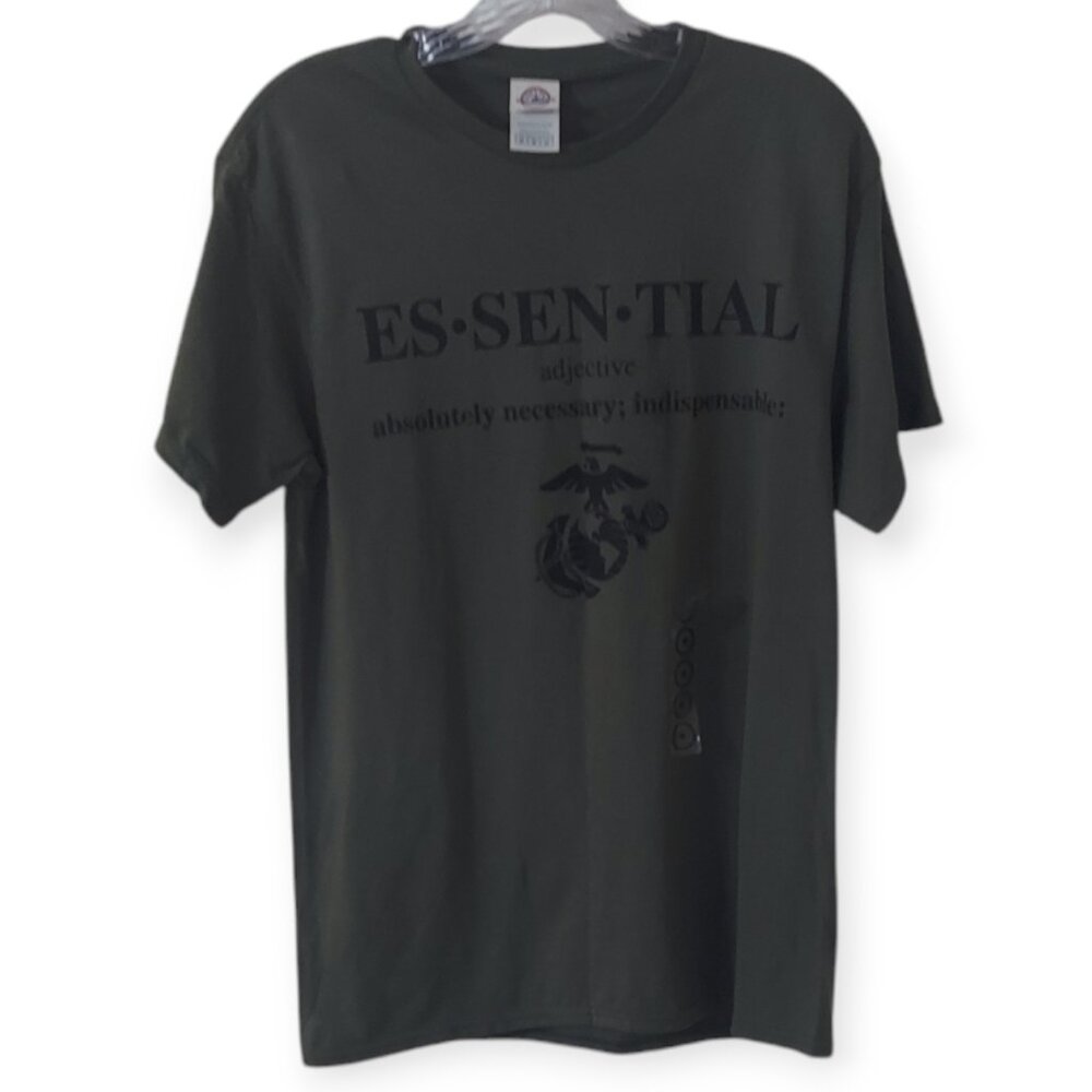 Delta Pro Weight Men's T-Shirt Army Green ESSENTIAL 100% Cotton Size M